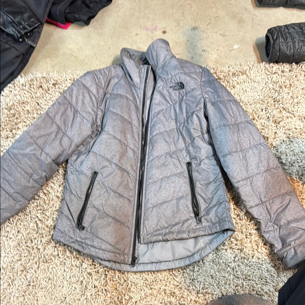 The North Face Silver Quilted Jacket